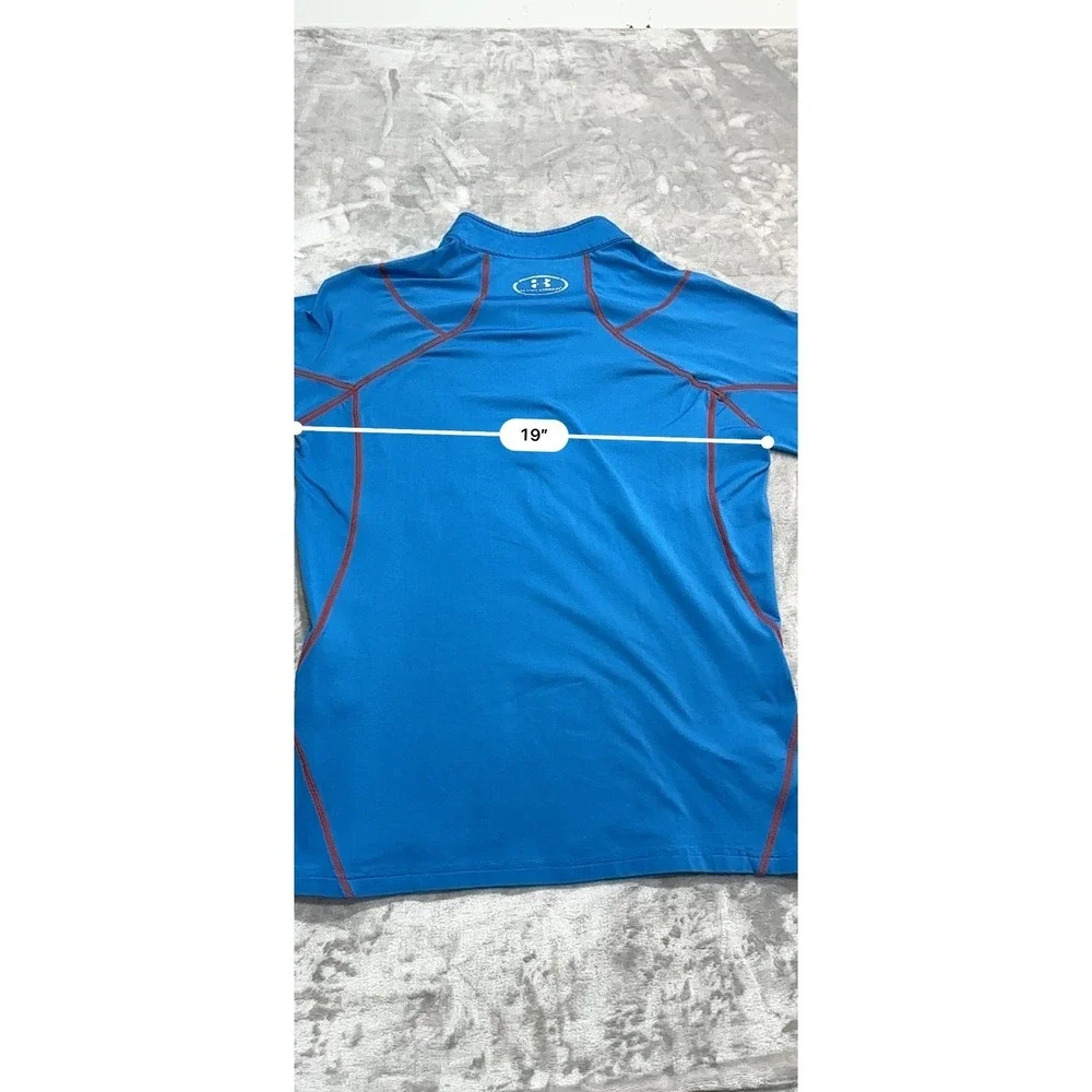 Under Armour‎ ColdGear Full Zip Mock Neck Sweat Jacket Blue Women's Size Small